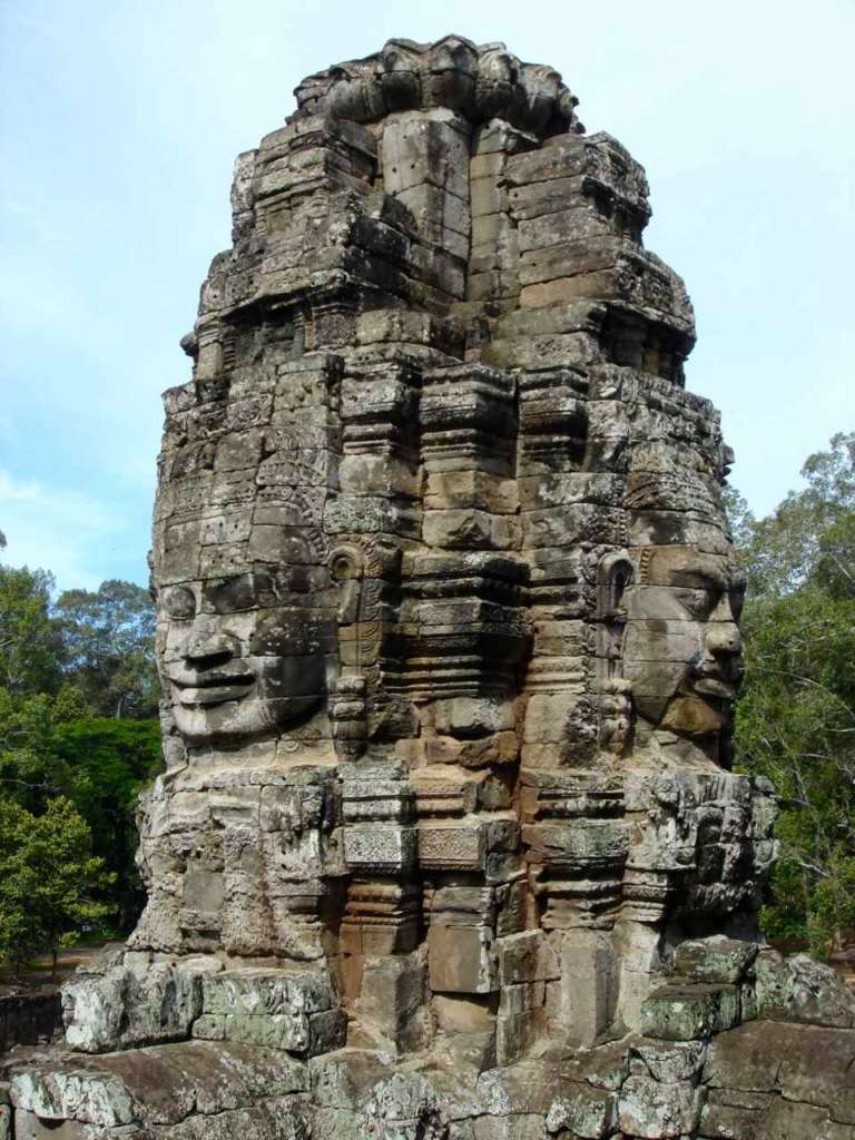El Templo de Bayon en Angkor (Camboya)