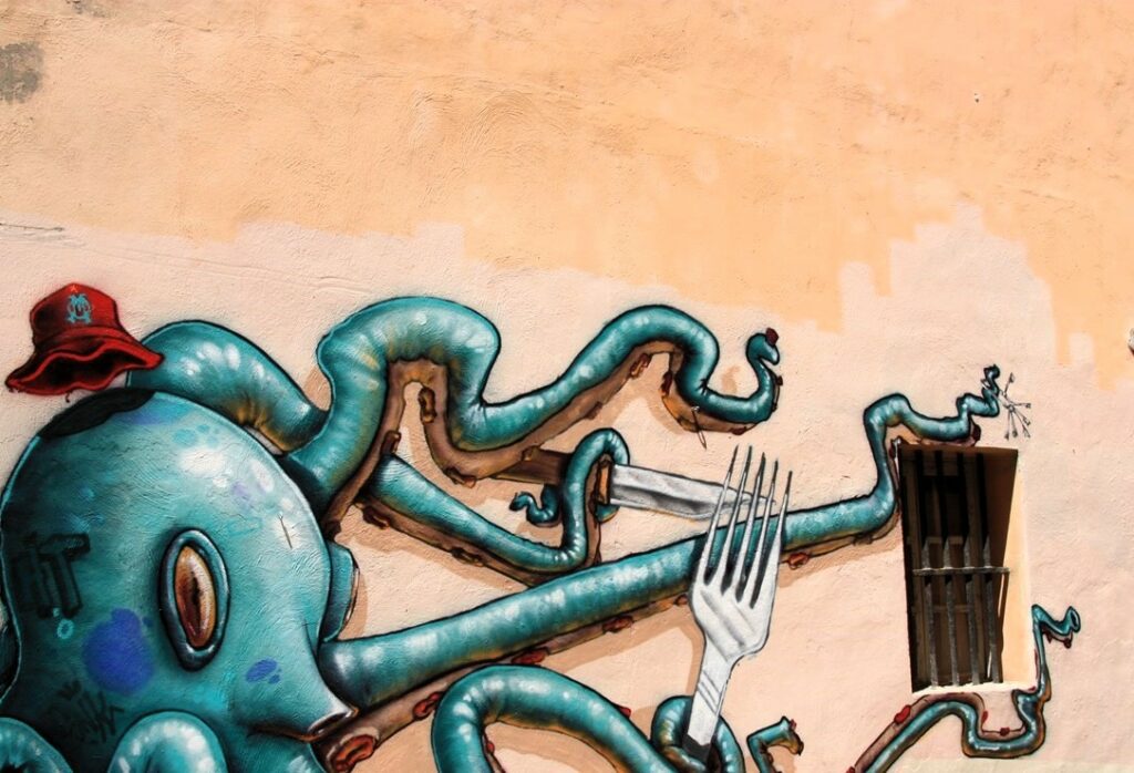 El bohemio, artístico y grafitero barrio de Le Panier en Marsella